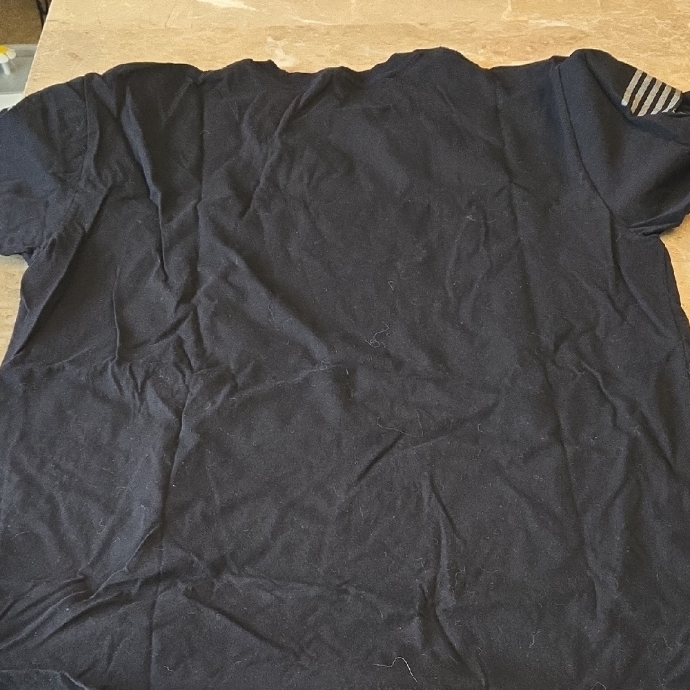Grunt Style Black T-Shirt with Patriotic Graphic - Picture 5 of 5